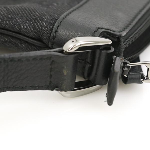 グッチ GUCCI ブラック 黒 GGキャンバス レザー アビー ショルダー