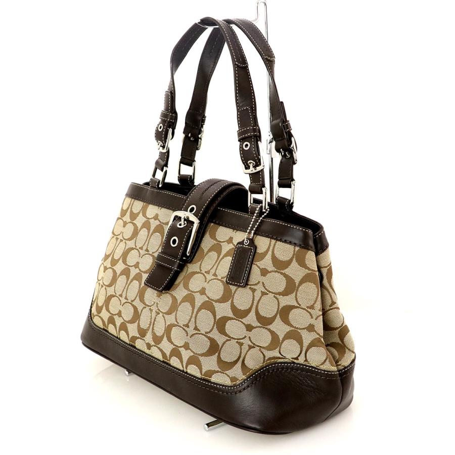 コーチ COACH シグネチャー キャンバス×レザー ハンプトン F12642