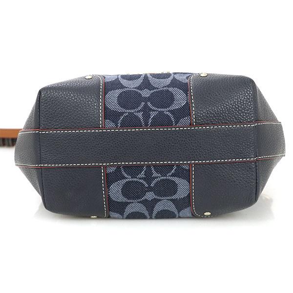 コーチ COACH シグネチャー ブルー デニム 巾着 ショルダーバッグ