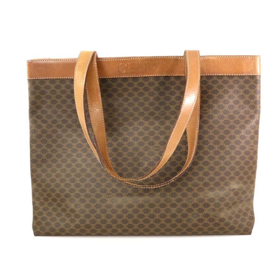 セリーヌ CELINE マカダム柄 モノグラム キャンバスレザー トート