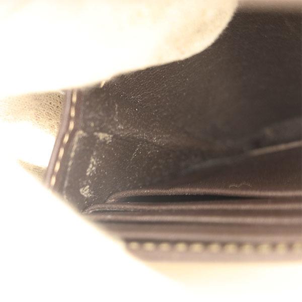 グッチ GUCCI ラブリーハート ダークブラウン GGキャンバス 三つ折り