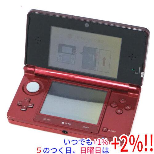 ニンテンドー3DS 【中古】任天堂 フレアレッド CTR-S-RAAA 液晶画面