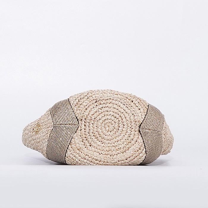 VIOLAd'ORO ヴィオラドーロ ラフィア テープハンドルトートSサイズ