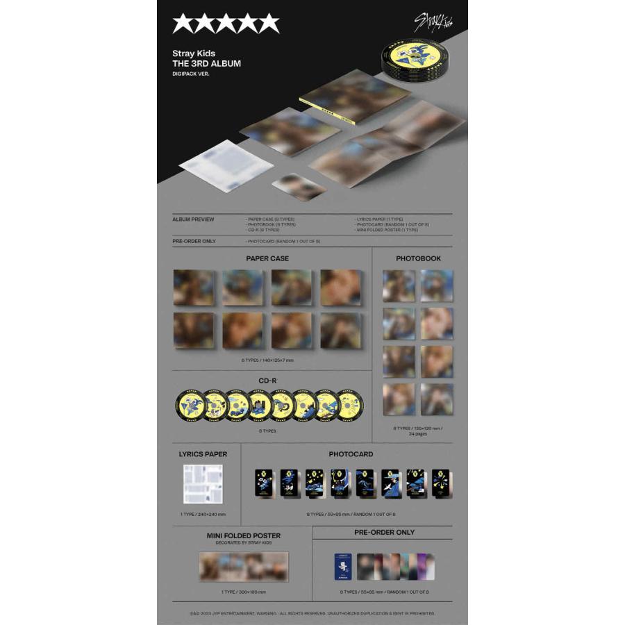 Stray Kids 2枚セット 5-STAR DIGIPACK Ver 韓国盤 CD StrayKids 公式
