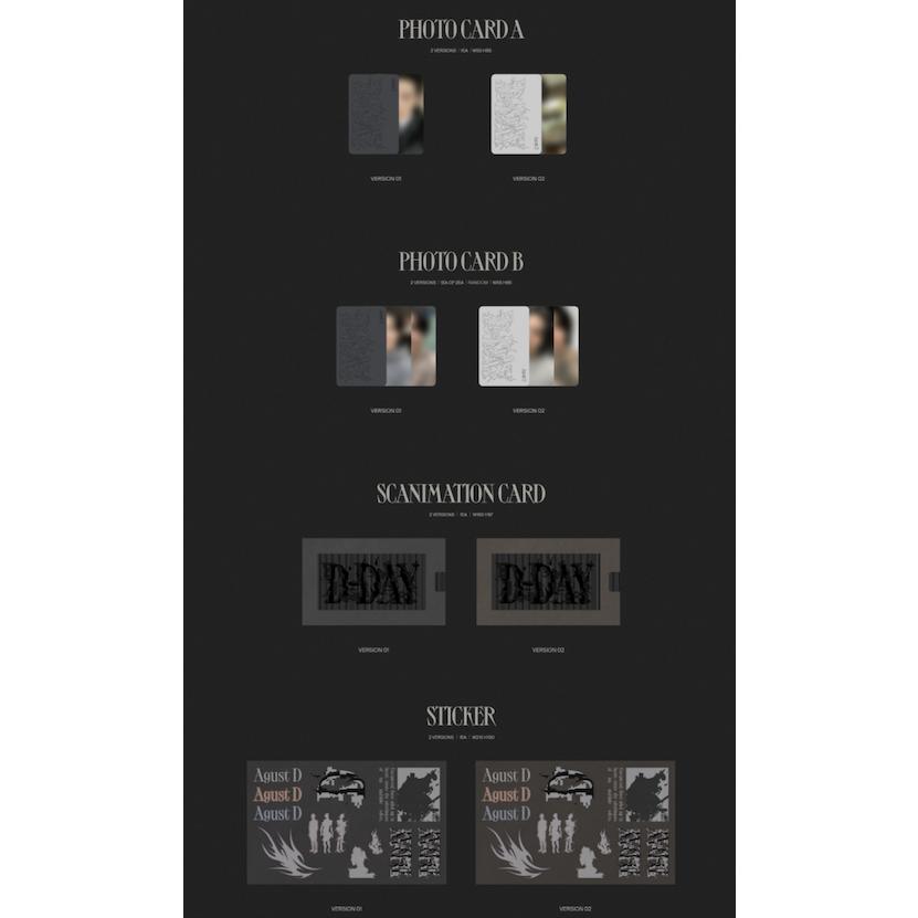 Agust D - D-DAY 韓国盤 CD SUGA from BTS Solo Album 公式 アルバム