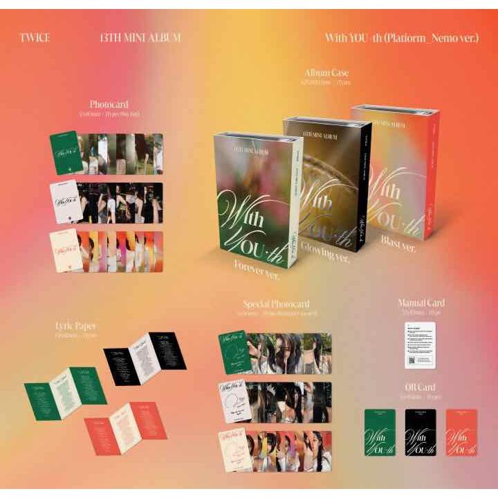 TWICE - With YOU-th NEMO Ver 韓国盤 13th ミニアルバム バージョン
