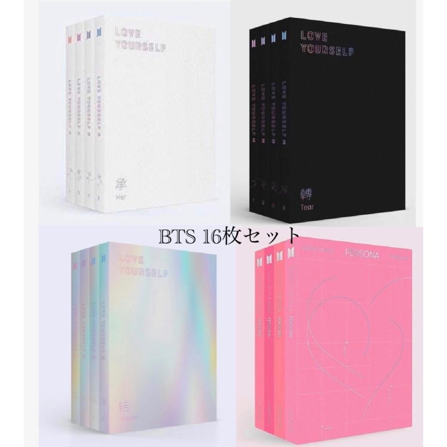 BTS - LOVE YOUR SELF 承 + 轉 結 各4形態 Persona 4形態 16枚セット