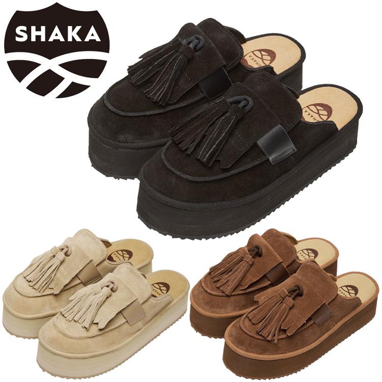 SHAKA（シャカ） TASSEL LOAFER MULE PLATFORM キルトタッセル付き厚底