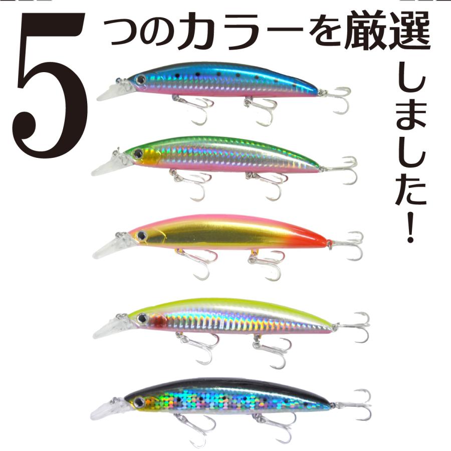 ルアー ミノー 5本セット フローティング ハードルアー マグネット重心