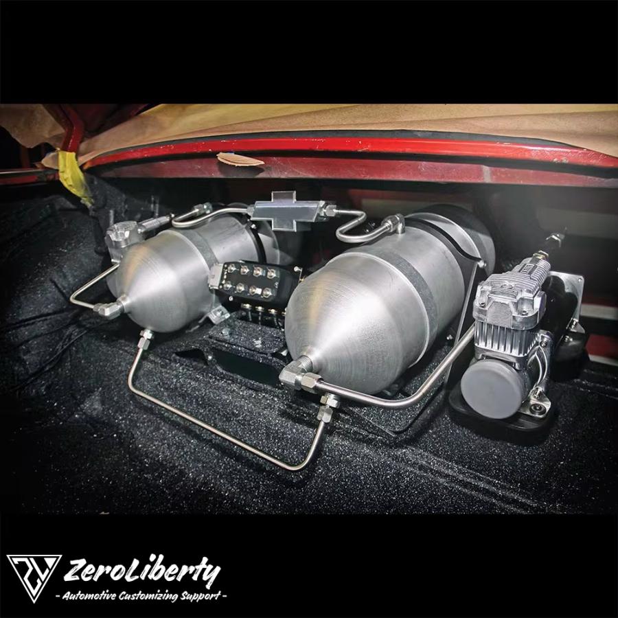 3ガロン】シームレス エアタンク アルミ製 5ポート 200psi 1/4NPT