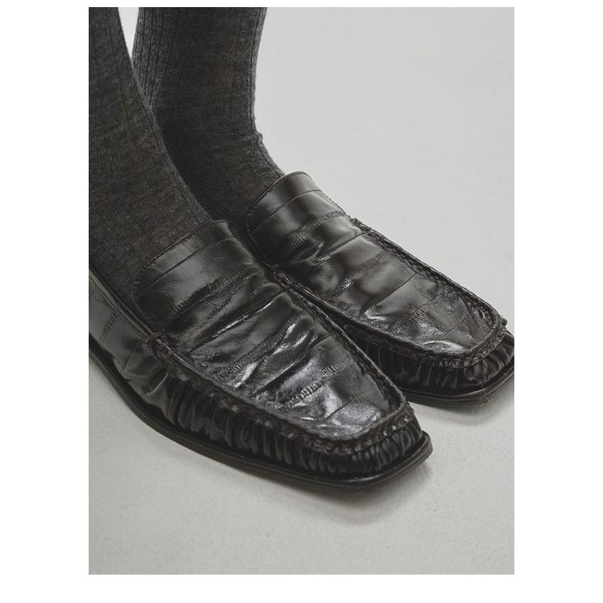 TODAYFUL トゥデイフル 2026springsummer 靴 Squaretoe Gather Loafers