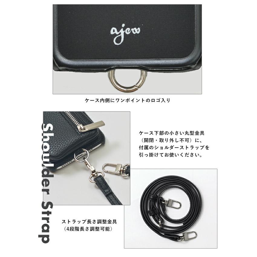 ajew（エジュー） iPhone14/16e/14pro対応 ajew cadenas zipphone case