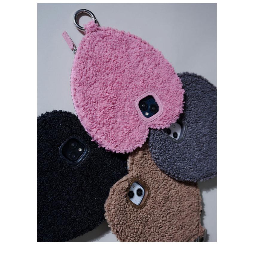 ajew（エジュー） iPhone対応 ajew fluffy dress HEART case shoulder