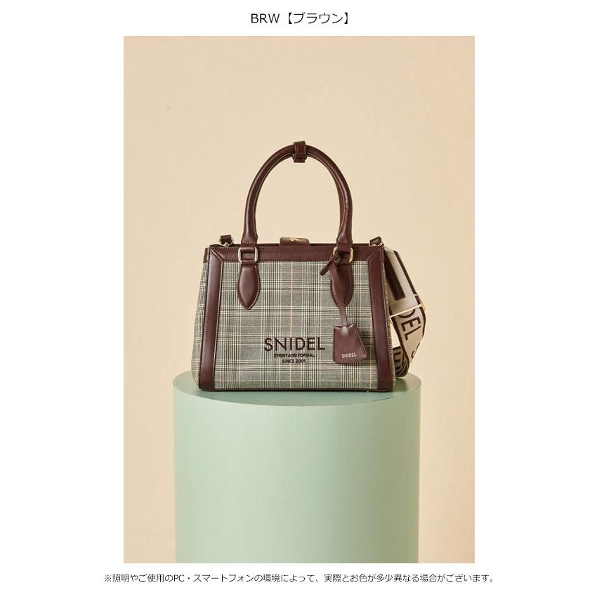 SNIDEL（スナイデル） 新作10%OFF バッグ 25秋冬 ロゴバッグ 2WAY