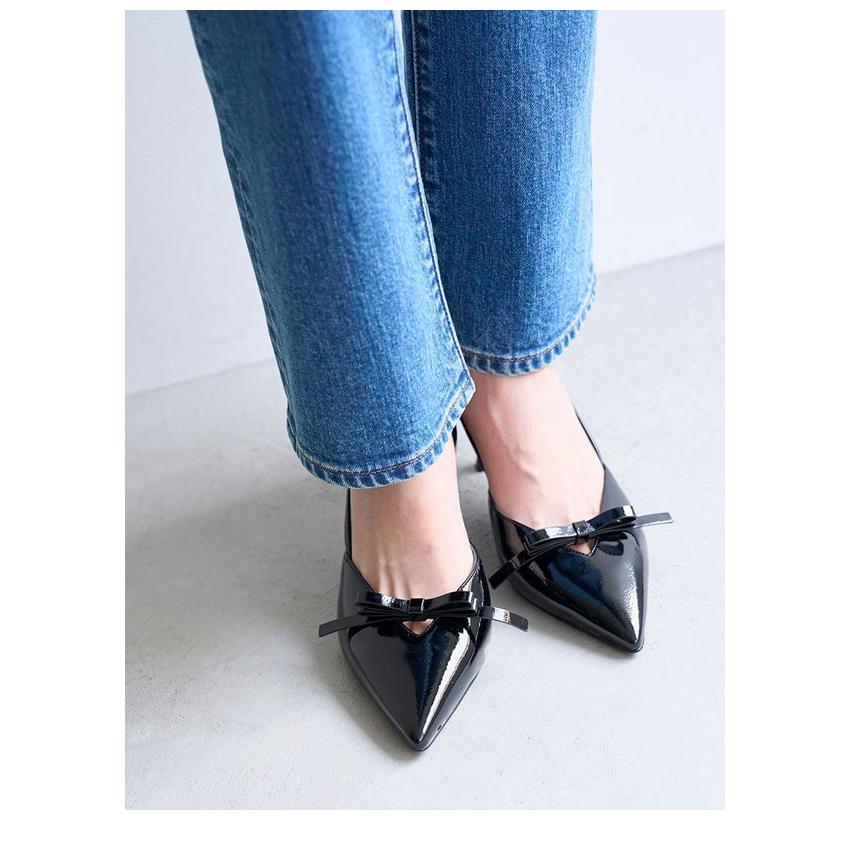 SNIDEL（スナイデル） SALE50%OFF シューズ 25秋冬 リボンパンプス