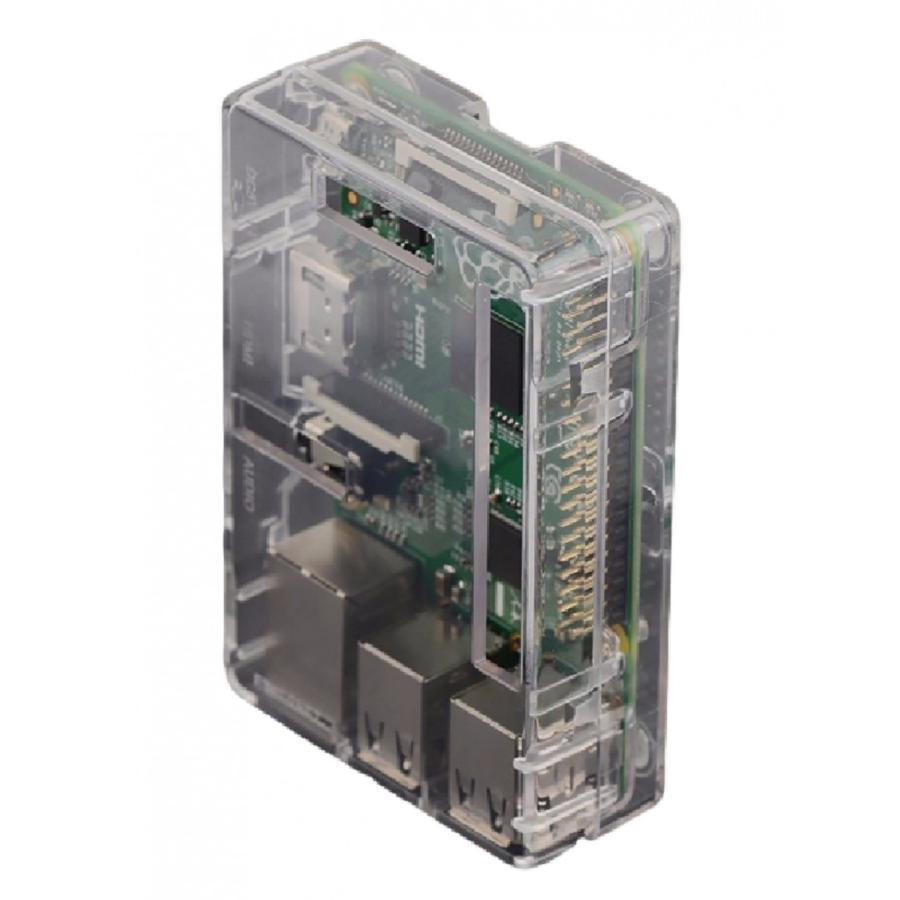 Raspberry Pi B+ ラズベリー パイ MODEL B PLUS クリア ケース : Dog