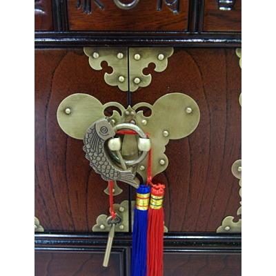 李朝けやき作りMINIくすり箪笥 送料無料 李朝家具 アジアン