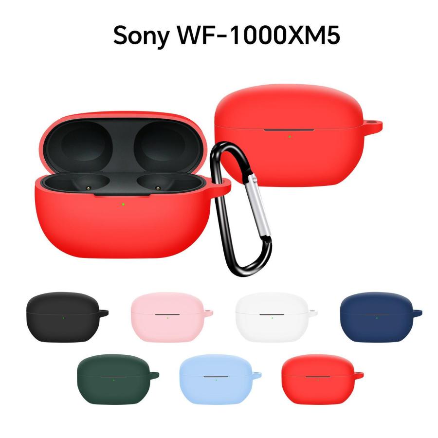 WF-1000XM5 ケース WF-1000XM4 カラビナ付属 シンプル 落下防止