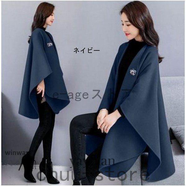 ワインレッド 大人マント ストール マフラー ポンチョコート ケープ