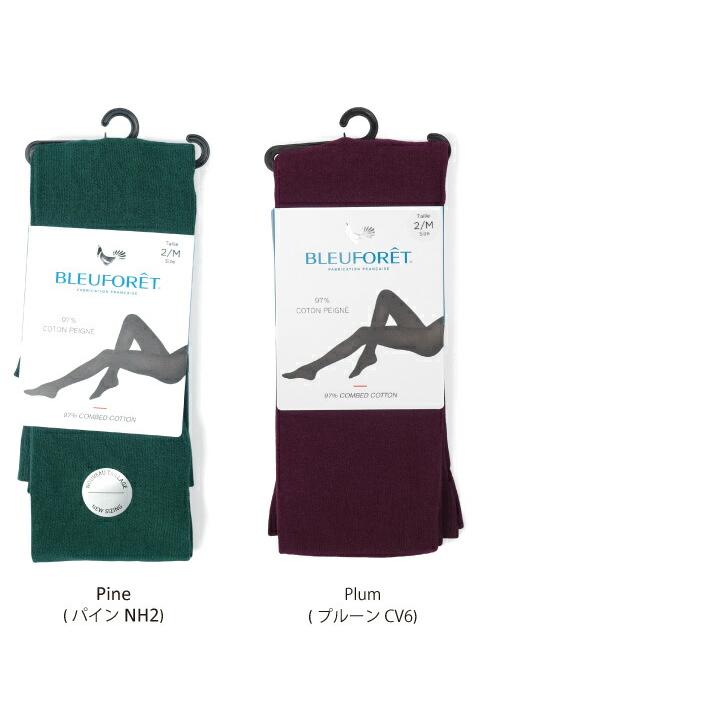 BLEU FORET（ブルーフォレ） コットンタイツ COLLANT VELOUTE 3213