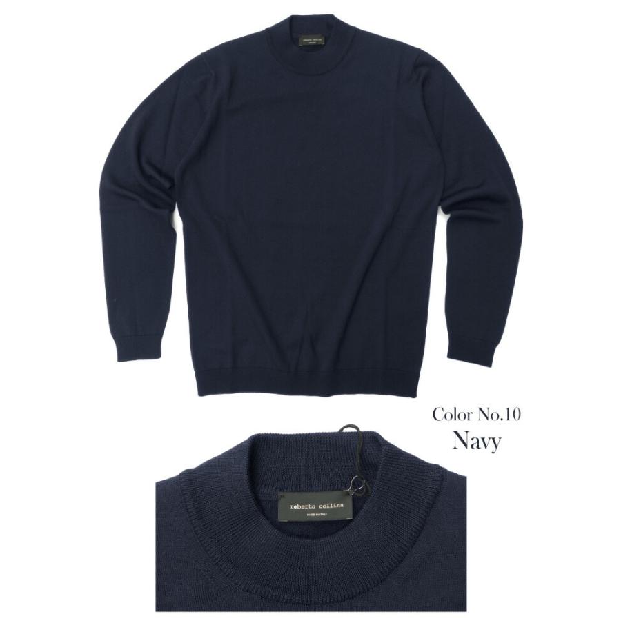 ROBERTO COLLINA（ロベルトコリーナ） メリノウール メンズ モック