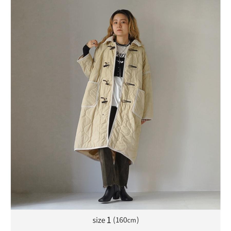 kha:ki（カーキ） ミリタリー キルト ダッフルコート / レディース