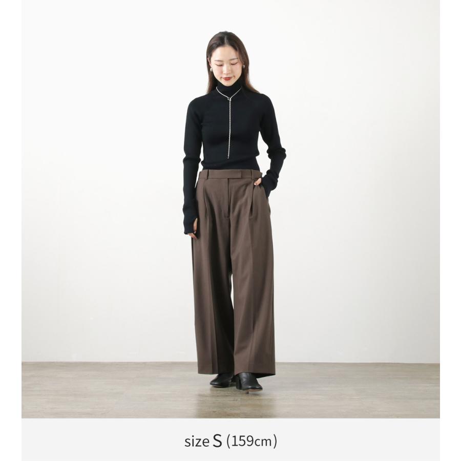 ETRE TOKYO（エトレトウキョウ） ウエストアジャスタブル タックワイド