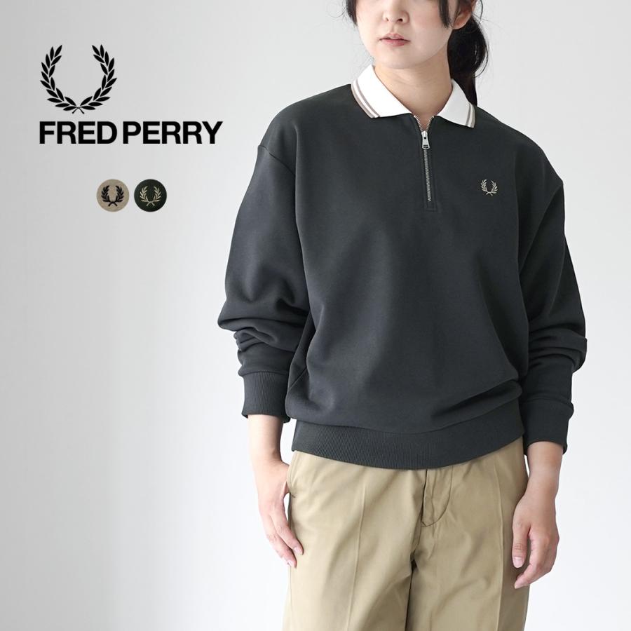 FRED PERRY（フレッドペリー） ジップ ネック カラースウェット