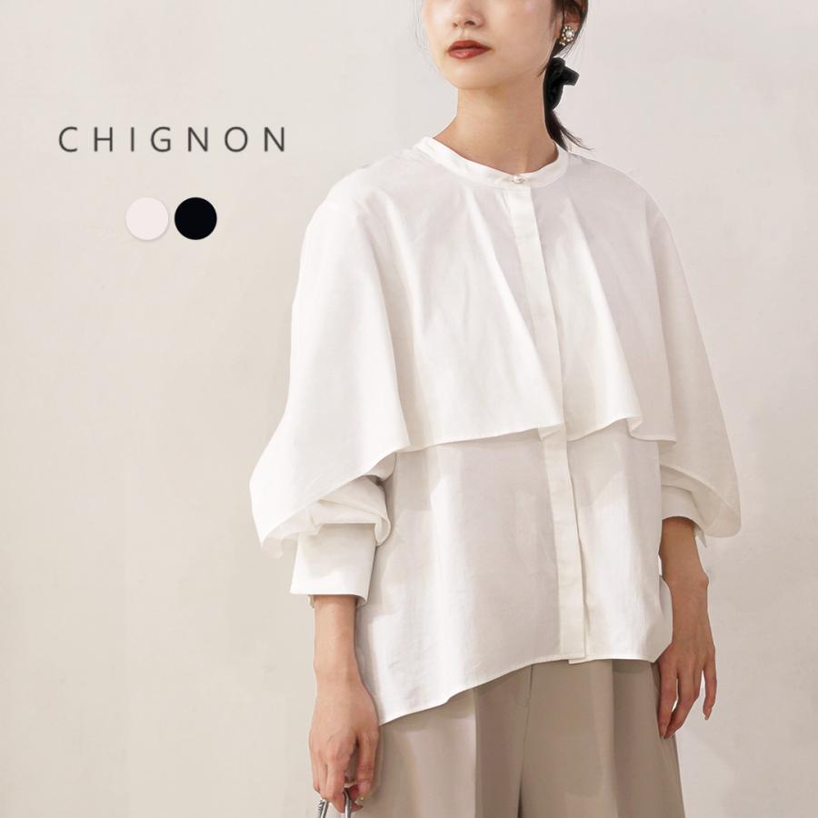 CHIGNON（シニヨン） ラッフルシャツブラウス / レディース トップス