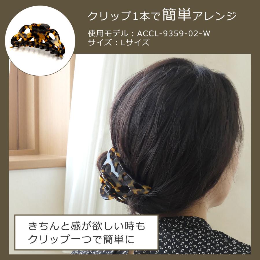 ALEXANDRE DE PARIS べっ甲柄 ヘアクリップサイズM ALEXANDRE DE PARIS