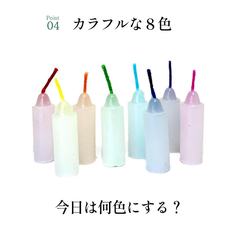 ミニロウソク 東亜ローソク きらめき10分ローソク カラー お徳用 約540