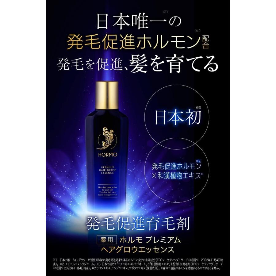 ハーブ健康本舗 ホルモ プレミアムヘアグロウエッセンス 80ml 約1ヶ月