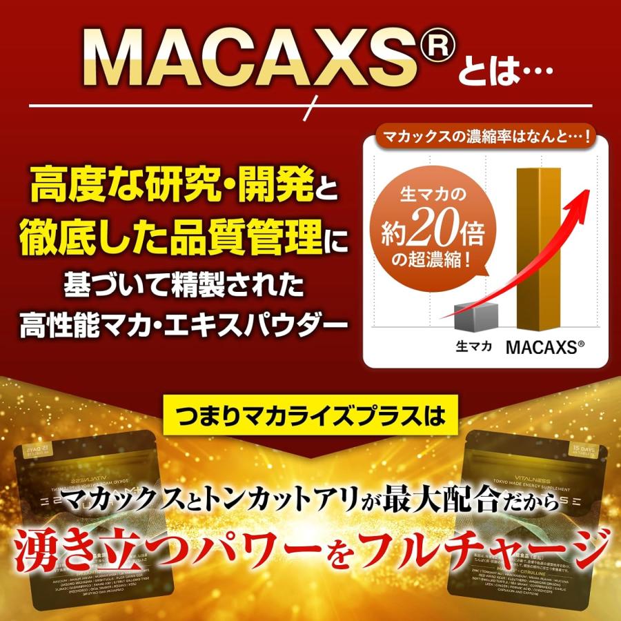 マカライズスター マカライズ マカ MACARISE PLUS 45粒 15日分