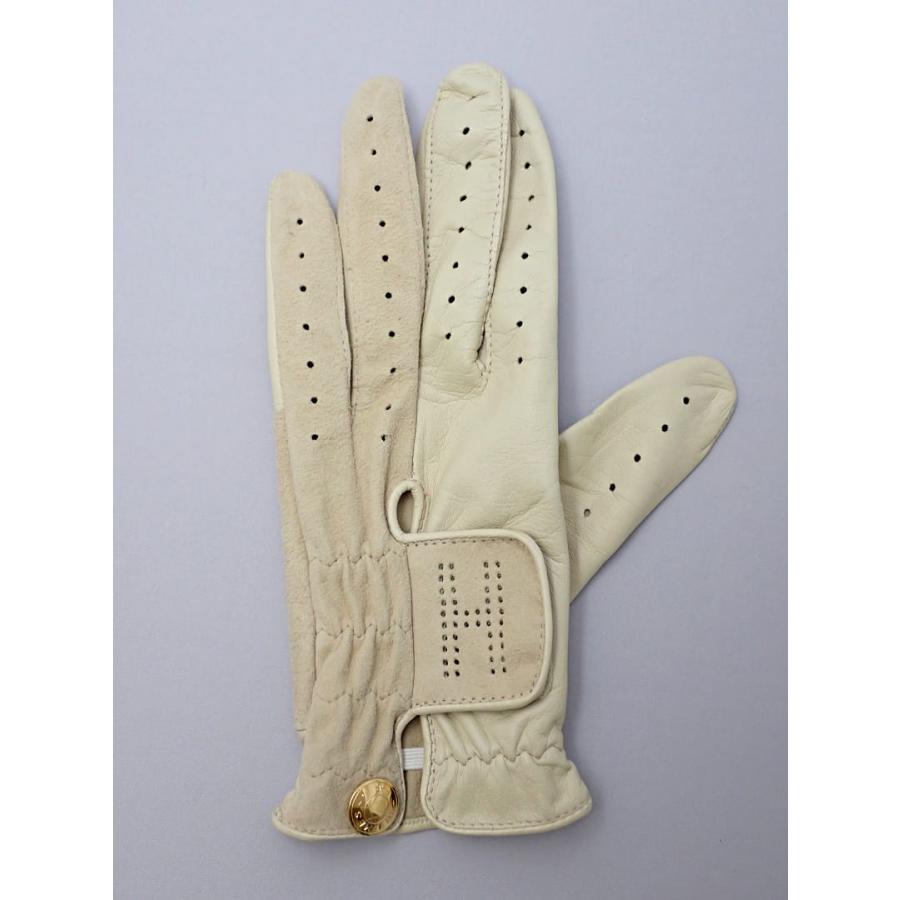 HERMES（エルメス） ゴルフグローブ 左手 6.5 ベージュ 中古B+ 【送料