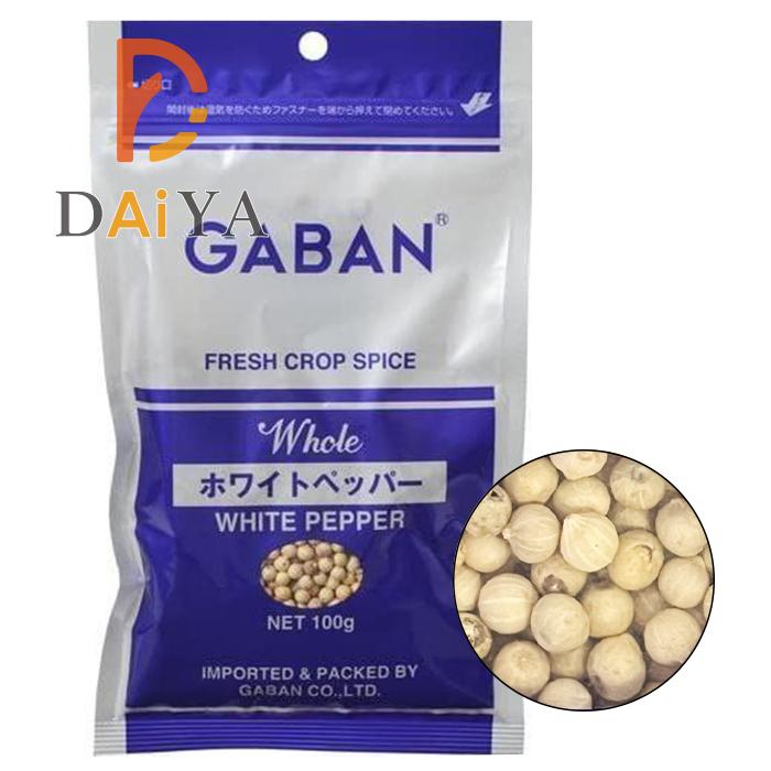 GABAN（ギャバン） ホワイトペッパー 白胡椒 粒白胡椒 ホール 100g ×1