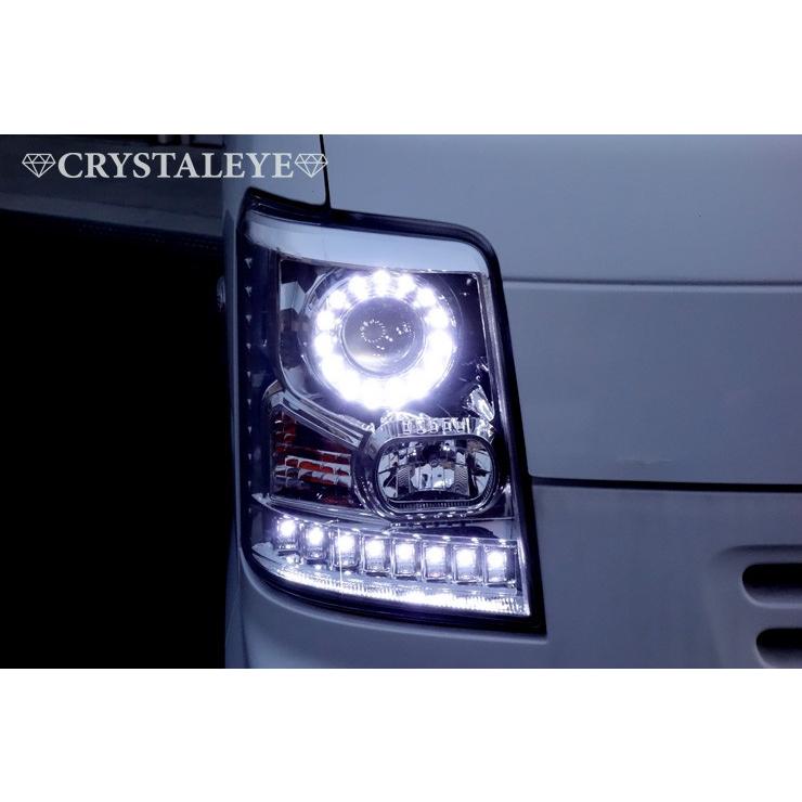 エブリィ ヘッドライト DA64V DA64W 純正ハロゲン車 バルカンLEDリング