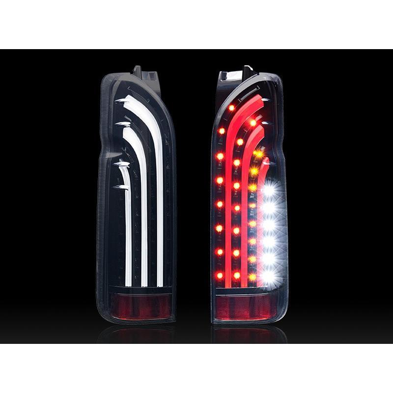 ハイエース LEDテール 200系 1-5型 バッドテール BAD TAIL ホワイト