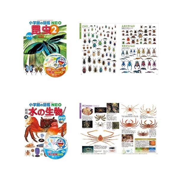 小学館の図鑑NEO ドラえもん DVD付 14冊セット 昆虫/動物/魚/鳥/恐竜