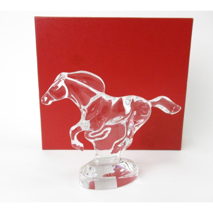 バカラ（Baccarat） 馬 クリスタル フィギュア 干支 ウマ うま 置物
