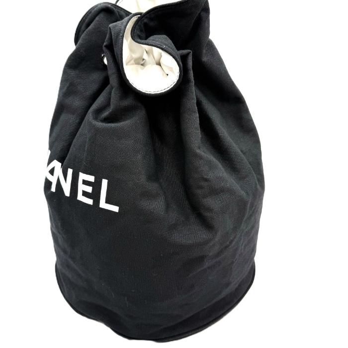 シャネル CHANEL ノベルティバッグ プールバッグ 巾着 ロゴ シンプル