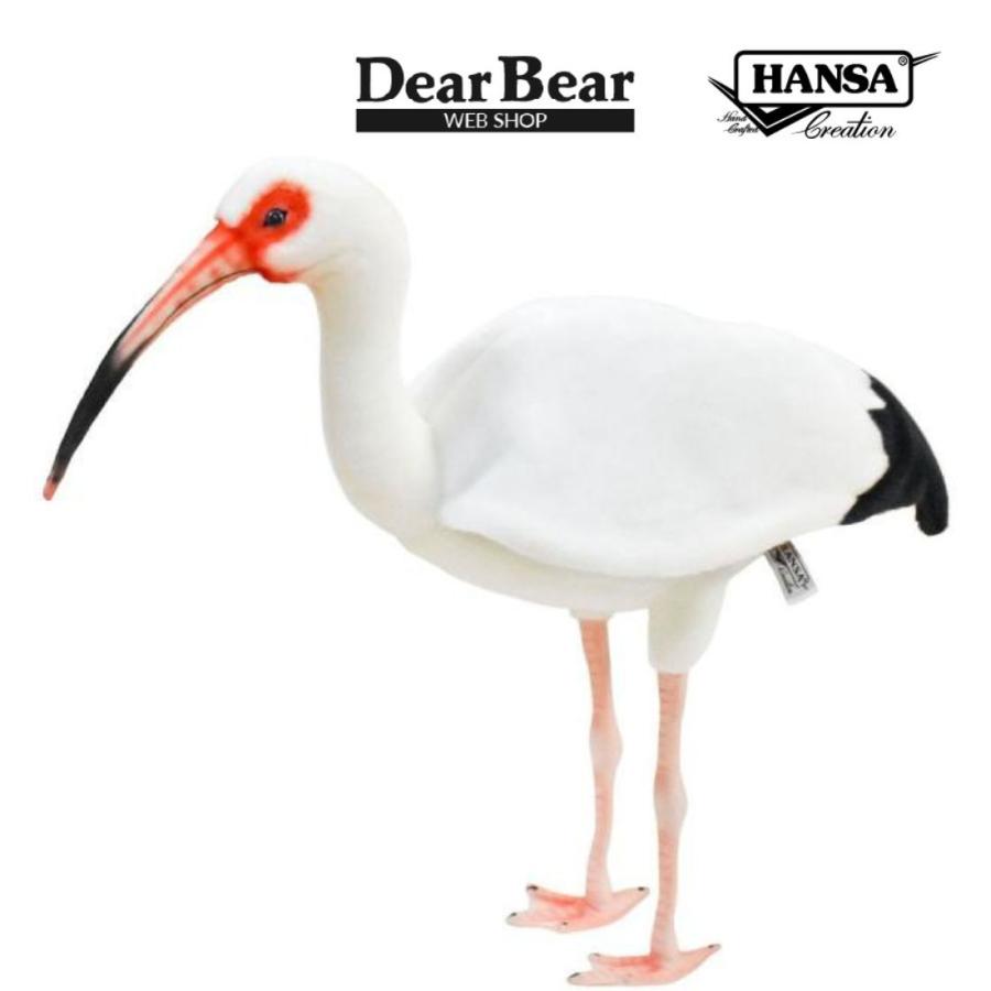 HANSA BH8192 シロトキ しろとき とり トリ 鳥 ぬいぐるみ リアル