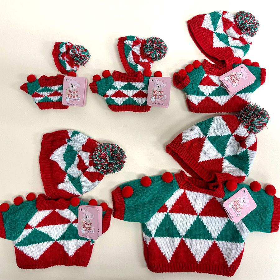Bear Wear（ベアウェア） ぬいぐるみ 洋服 キャップ＆セーター