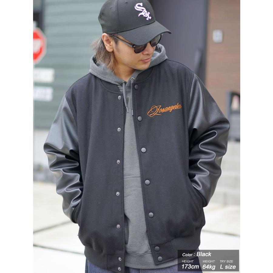 DOPE（ドープ） スタジャン スタジアムジャンパー メンズ メルトン PU