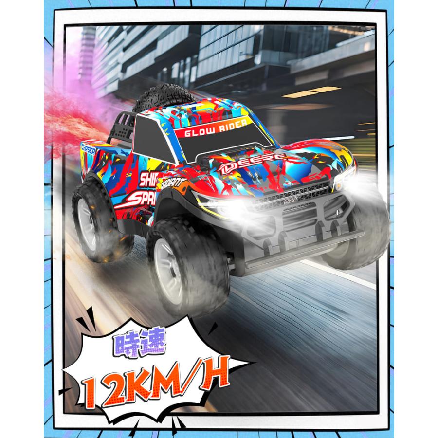 DEERC ラジコンカー 子供向け オフロード 車 ドリフト 初心者向け 充電