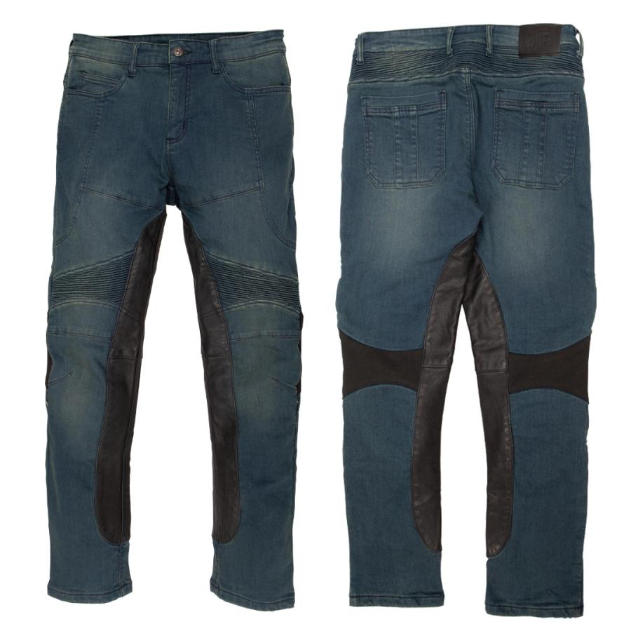DEGNER（デグナー） バイク用パンツ デニム 本革ヒートガード付き