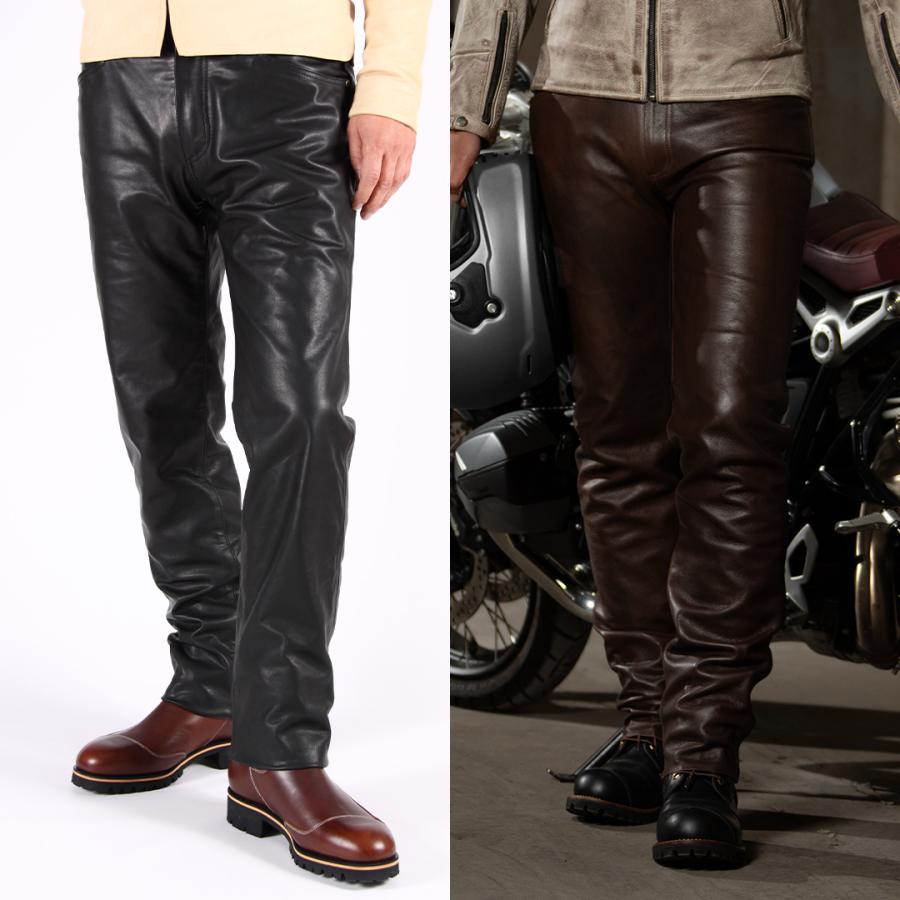 DEGNER（デグナー） 3XL追加決定 スリムフィットレザーパンツ メンズ