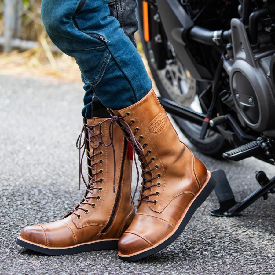 DEGNER（デグナー） バイク ブーツ レディース セミロング 本革 レザー