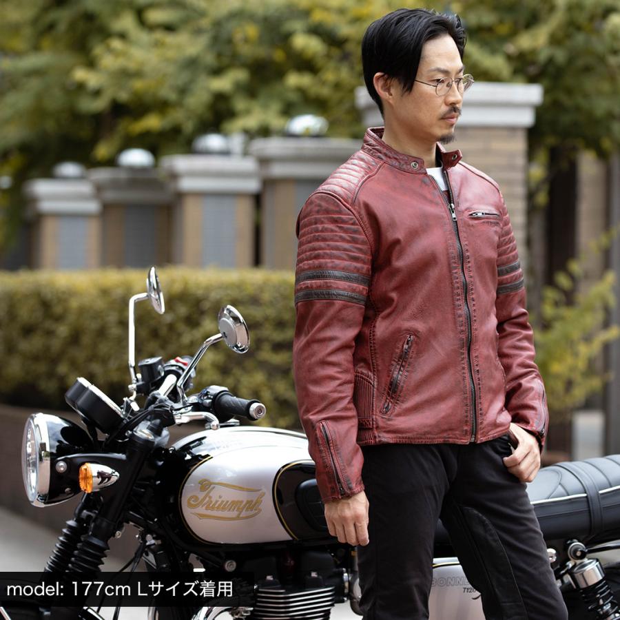 DEGNER（デグナー） レザージャケット プロテクター入り メンズ