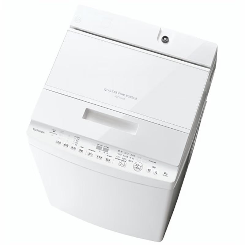 TOSHIBA（東芝） 8.0kgインバーター全自動洗濯機 ZABOON AW-8DH5 (W