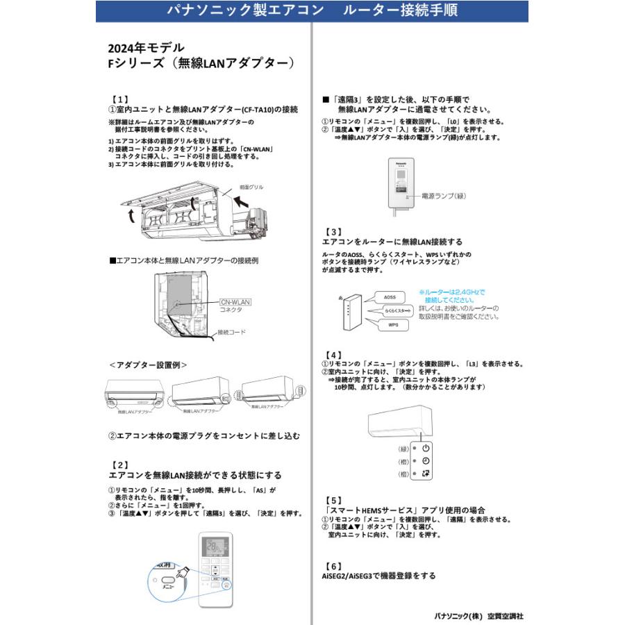 Panasonic（パナソニック） CF-TA10 エアコン 部材 無線LANアダプター
